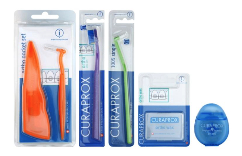 Пример продукции для ухода за брекетами